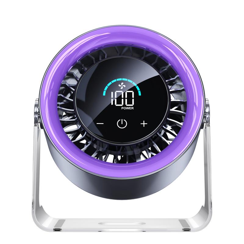 Desktop Fan Turbo Table Fan with 100-Speed Digital Display