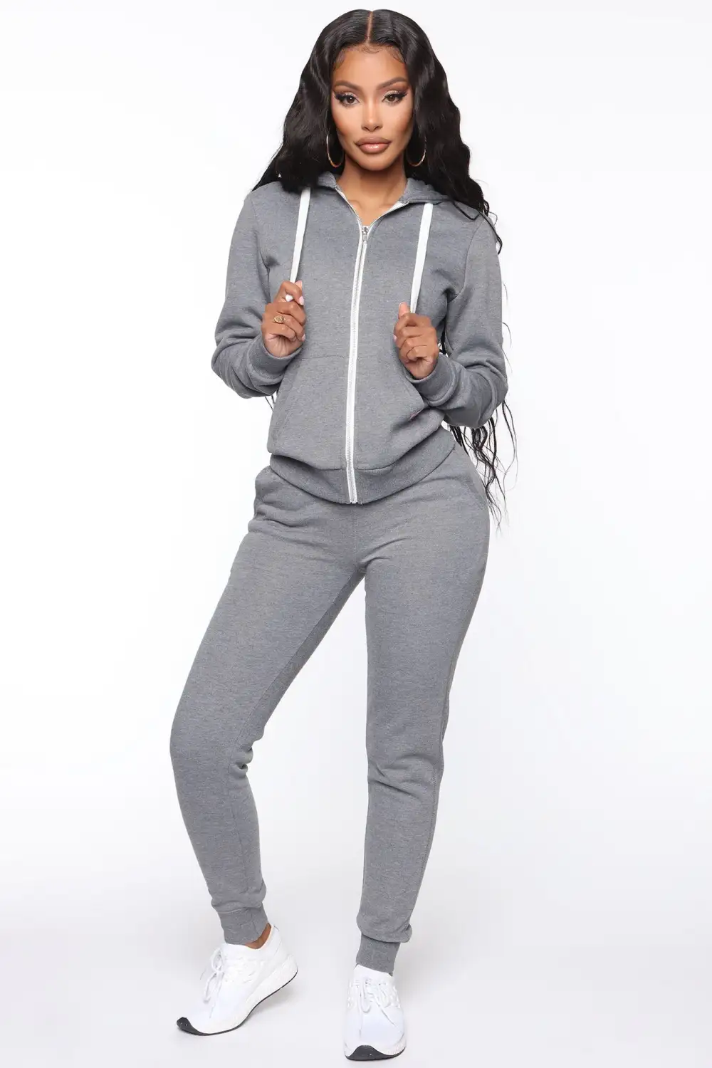 Relaxed Vibe Zip Up Jacket - Heather Grey-Aldronix