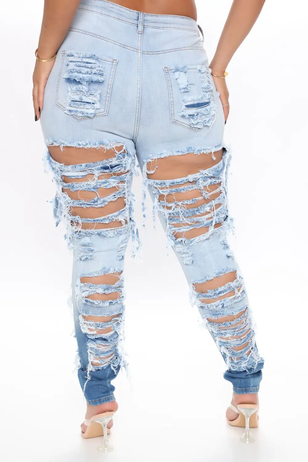Cheap Thriller High Rise Jeans - Blue-Aldronix