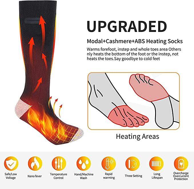 3 Pairs Of Unisex Heated Socks-Aldronix