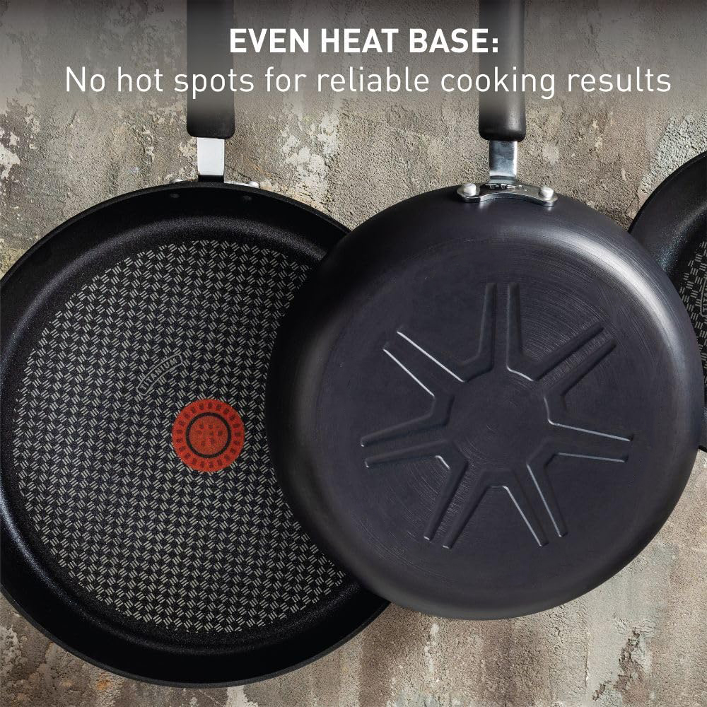 Prokonk Initiatives Non Stick Fry Pan 2 Piece Set, 8.5, 10 Inch, Oven Broiler Safe 350F, Cookware, Kitchen Cooking Set, Skillets, Frying Pans, Egg Pan, Omelet Pan, Pots and Pans, Dishwasher Safe, Black-Aldronix
