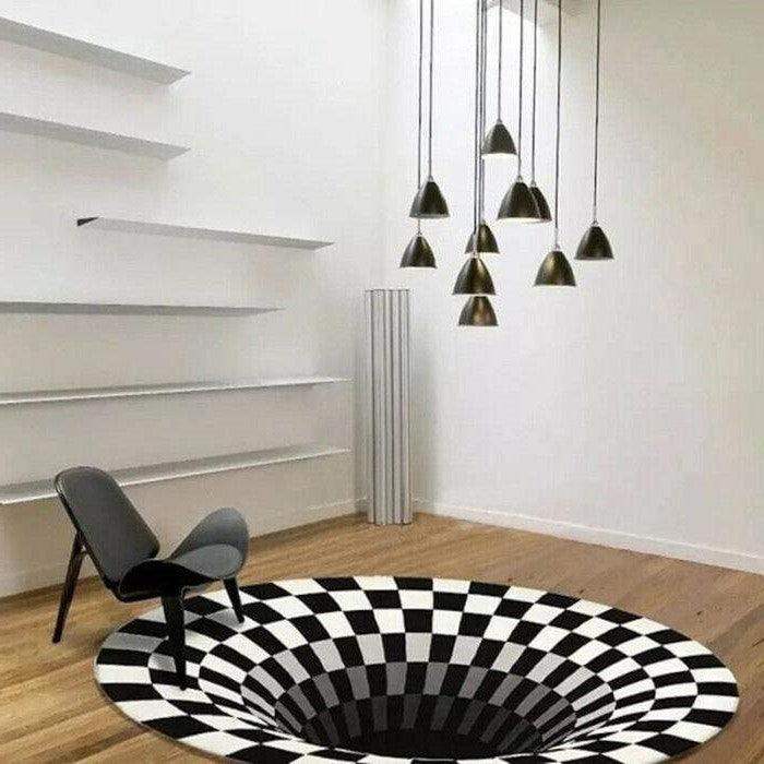3D Vortex Illusion Rug-Aldronix