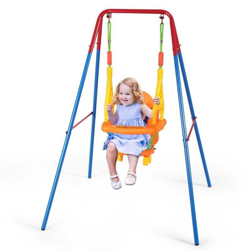 Toddler Swing Seat Set High Back Seat with Swing Set-Aldronix