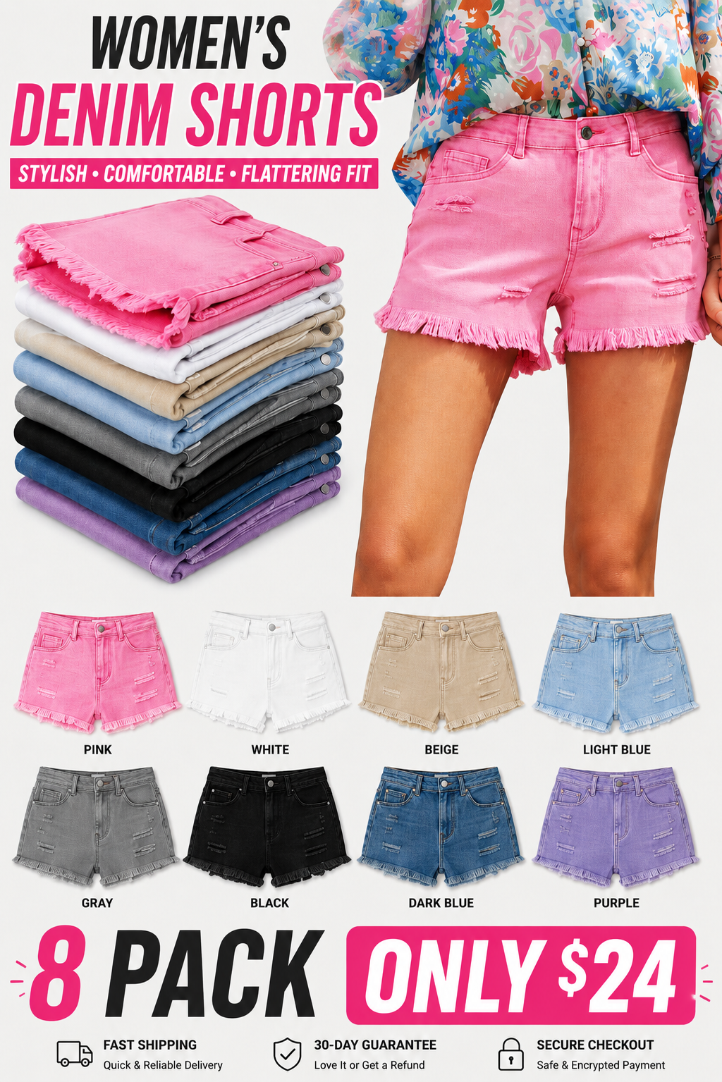 Women's Shorts Multi-Color Value Pack product image 1