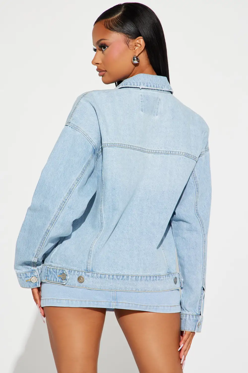 High Standards 90's Boyfriend Denim Trucker Jacket - Light Wash-Aldronix