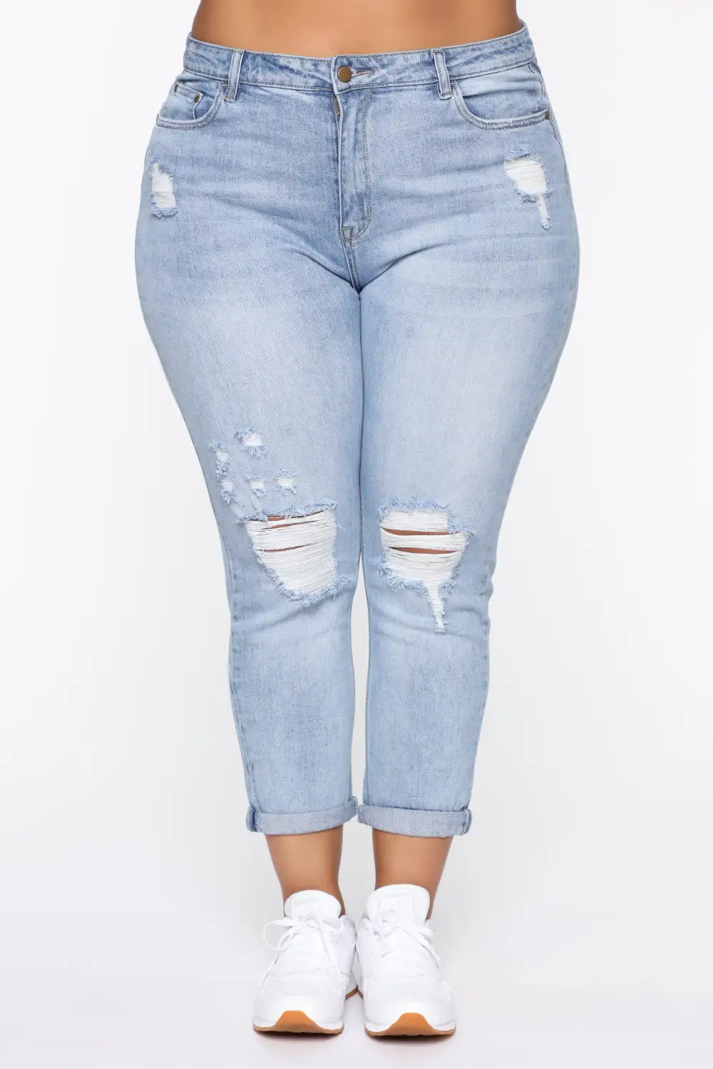 Keep Coming Back Boyfriend Jeans - Light Blue Wash-Aldronix