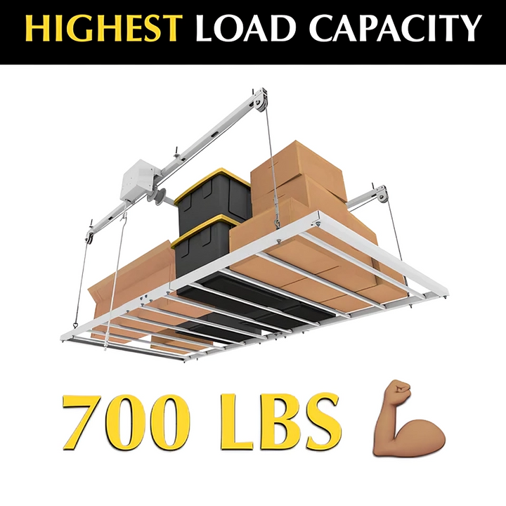 Retractable Ceiling Storage Rack - Ultra Heavy Duty-Aldronix