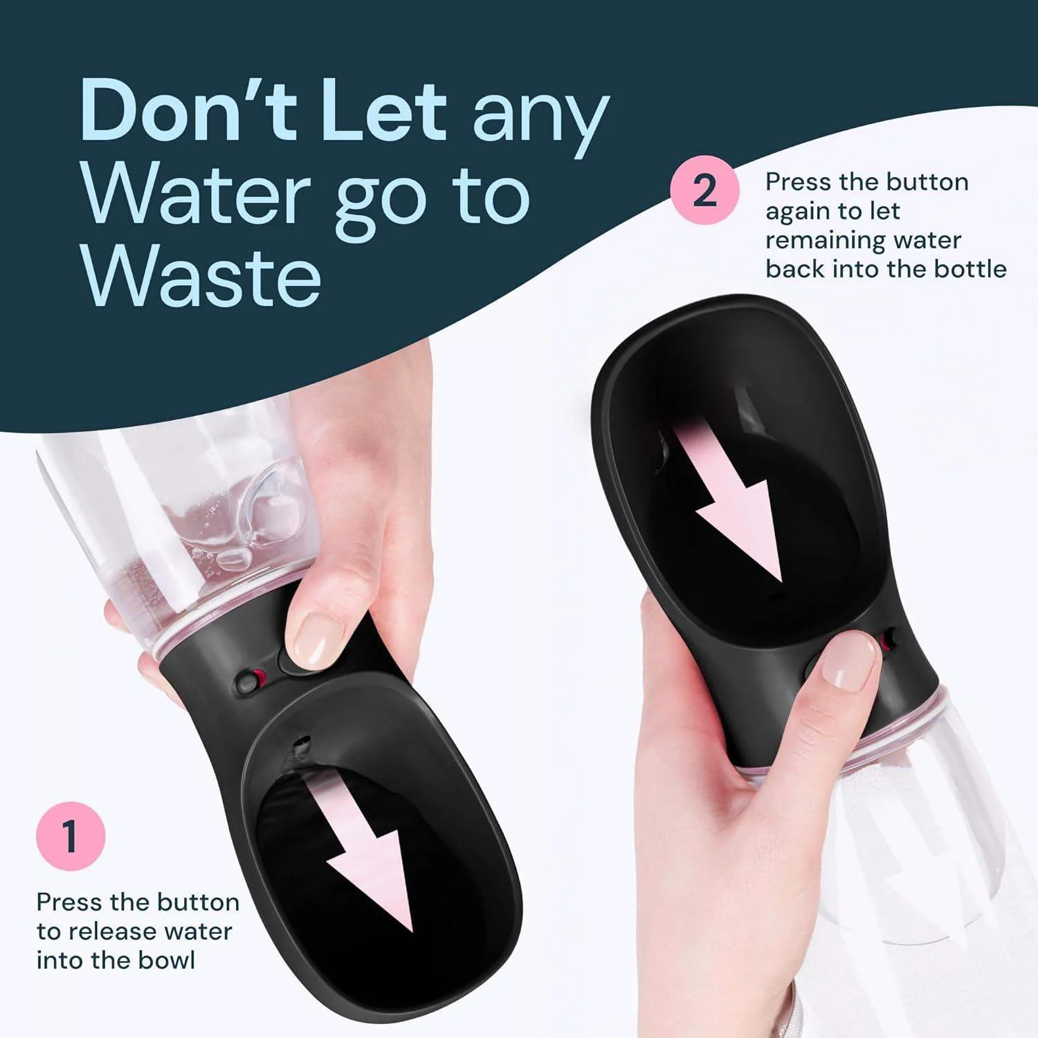 19 oz portable water bottle for dogs-Aldronix