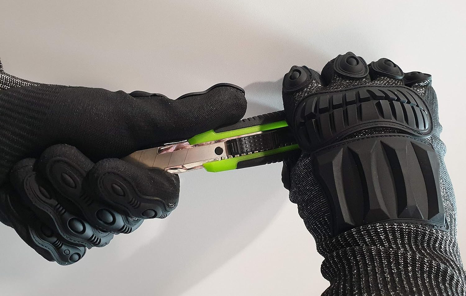 Professional protective gloves to prevent cuts and impact injuries + glove rack and FiveFire Body Armor Anti Knife Stab Front and Back Armor Proof Vest Concealed Vest-Aldronix