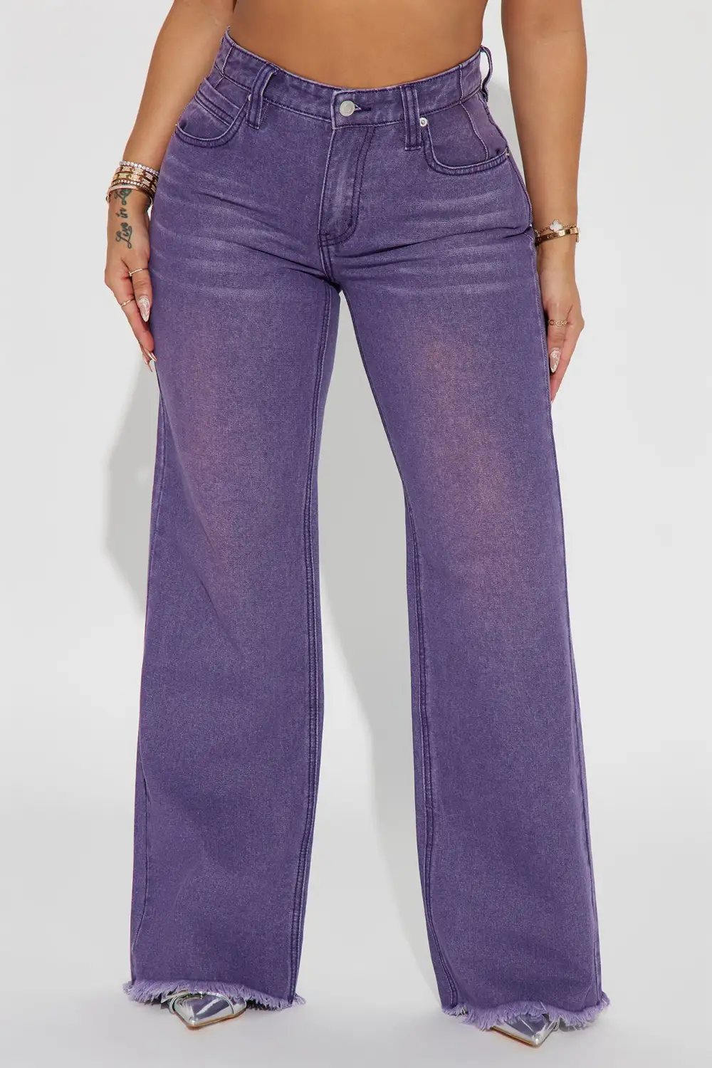 Ashtin Baggy Jeans - Purple-Aldronix