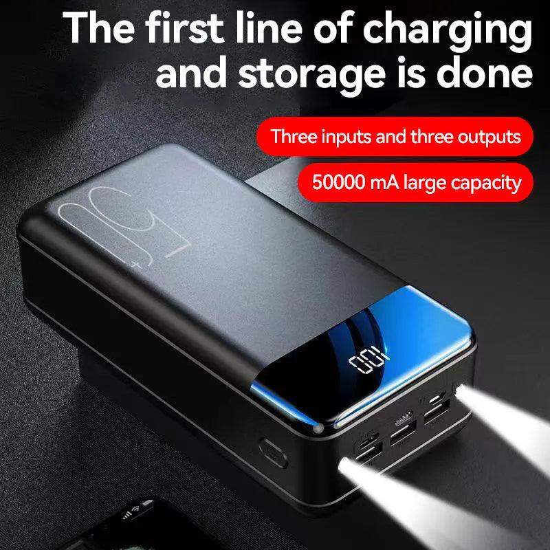 100000mAh Large Capacity Power Bank Mobile Phone Super Fast Charging Mobile Power Tablet Mobile Computer External Power Supply-Aldronix
