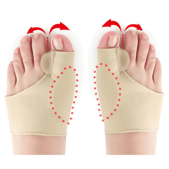 1 Pair Gel Bunion Toe Alignment Corrector Hallux Valgus Bunion Corrector Unisex-Aldronix