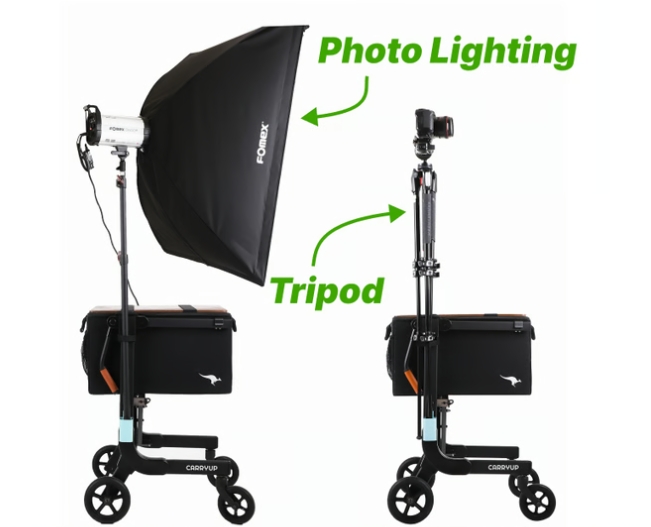 A Handy Folding Utility Cart and Mobile Worksurface-Aldronix