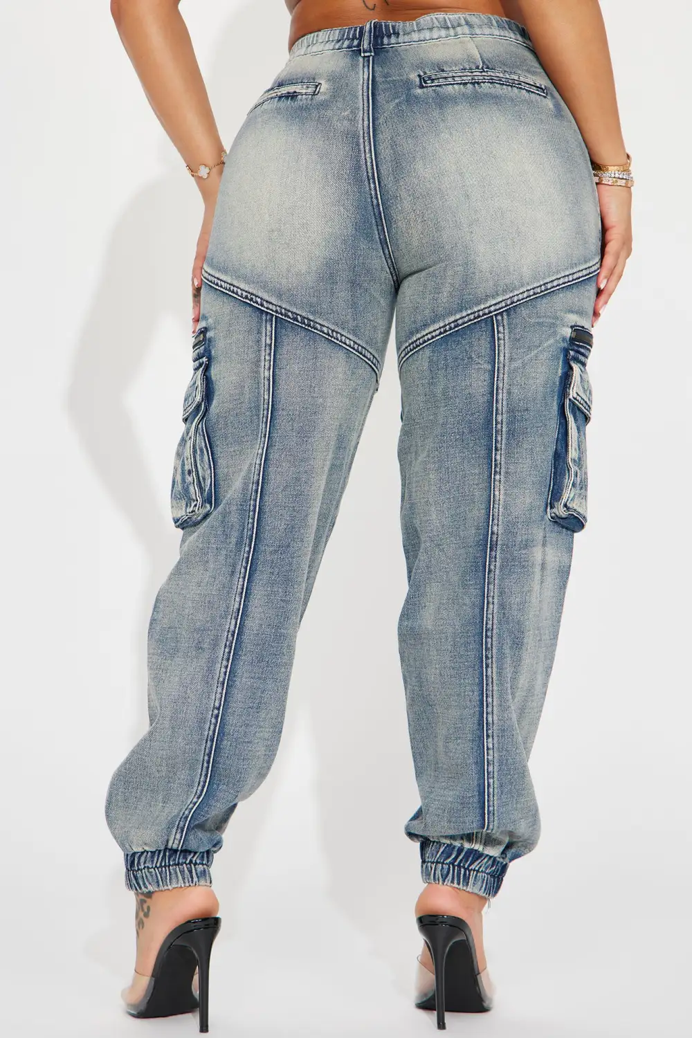 Superstitions Tinted Denim Joggers - Medium Wash-Aldronix