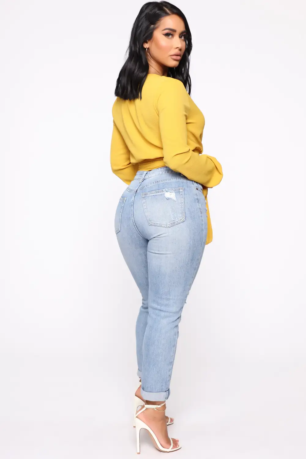 Keep Coming Back Boyfriend Jeans - Light Blue Wash-Aldronix