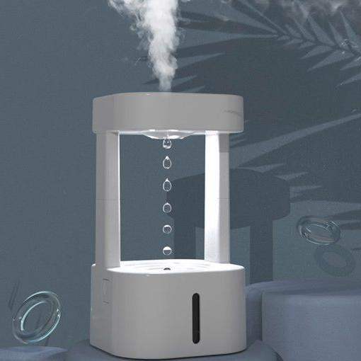 2-in-1 Desk Light Humidifier Rain Cloud Aromatherapy Essential Oil Zen Diffuser & Raining Cloud Night Light Mushroom Lamp-Aldronix