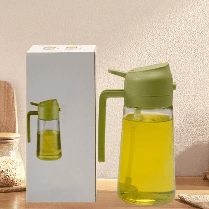 2-in-1 Glass Oil Sprayer and Dispenser-Aldronix
