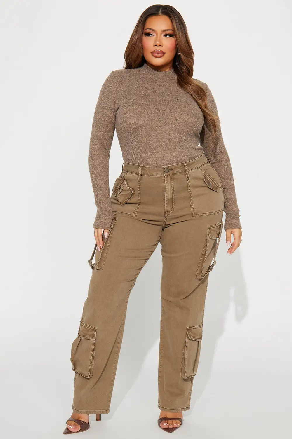 Nothing Left To Say Cargo Jeans - Olive-Aldronix