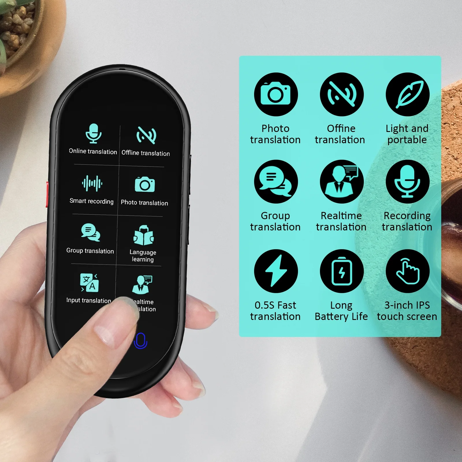 Language Translator Device No WiFi Needed-Aldronix
