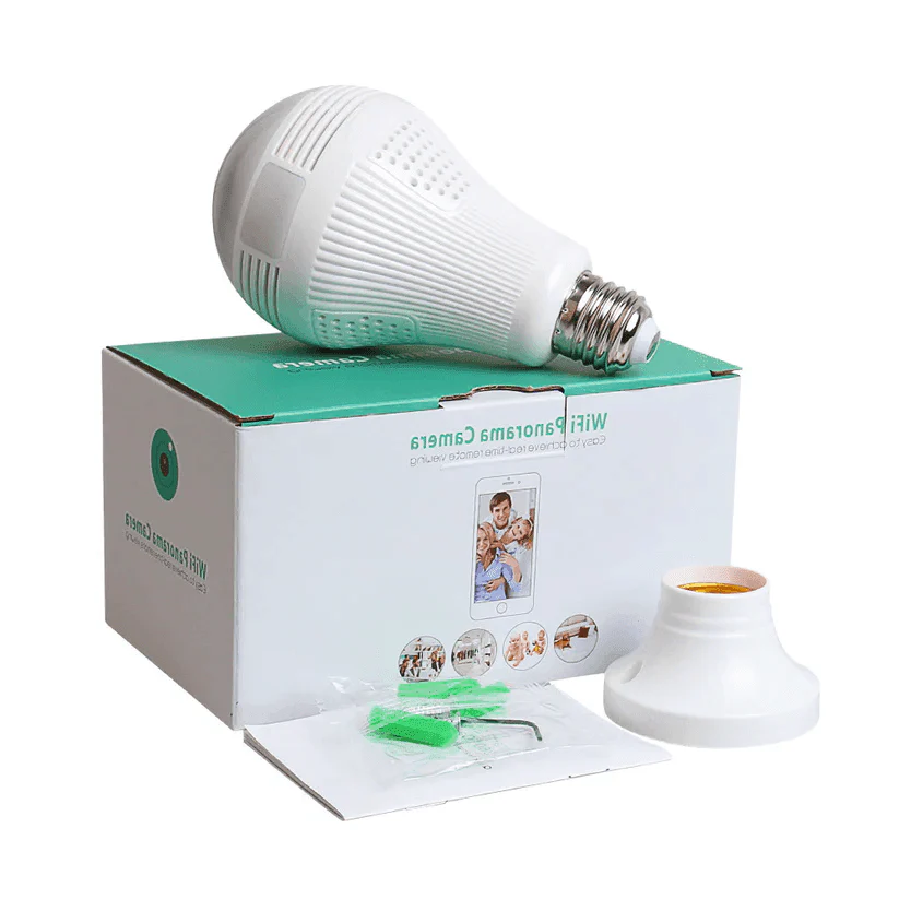 1080P Light Camera Panoramic Bulb Wifi Smart Led Bulb Light Camera-Aldronix