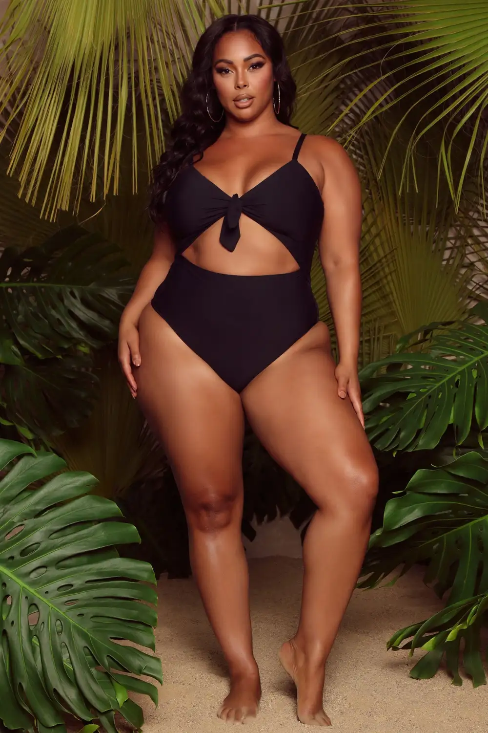 Hermosa Beach Dreams One Piece Swimsuit - Black-Aldronix