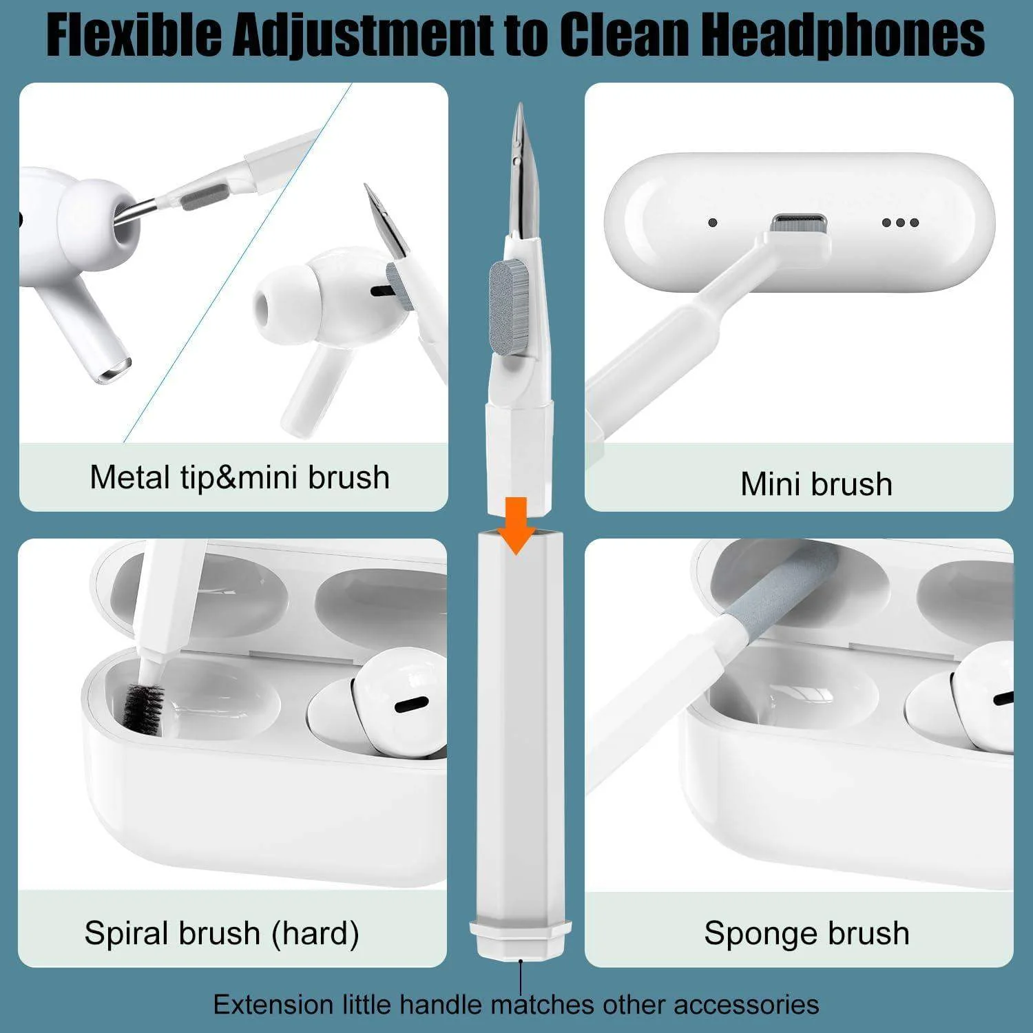20-In-1 Keyboard Earbuds Cleaning Kit-Aldronix