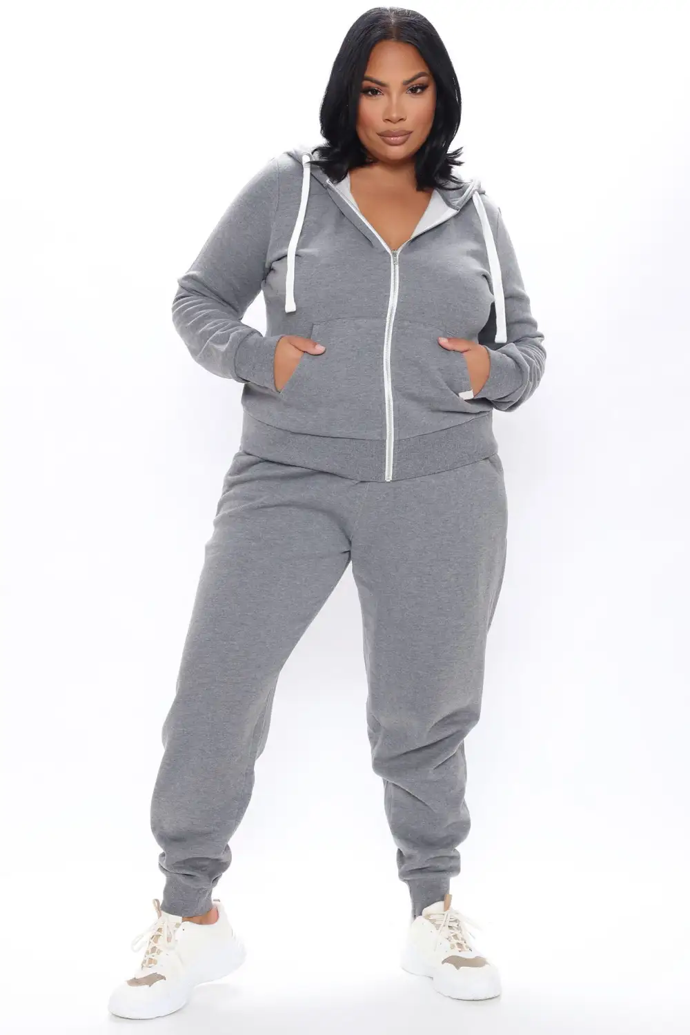 Relaxed Vibe Zip Up Jacket - Heather Grey-Aldronix