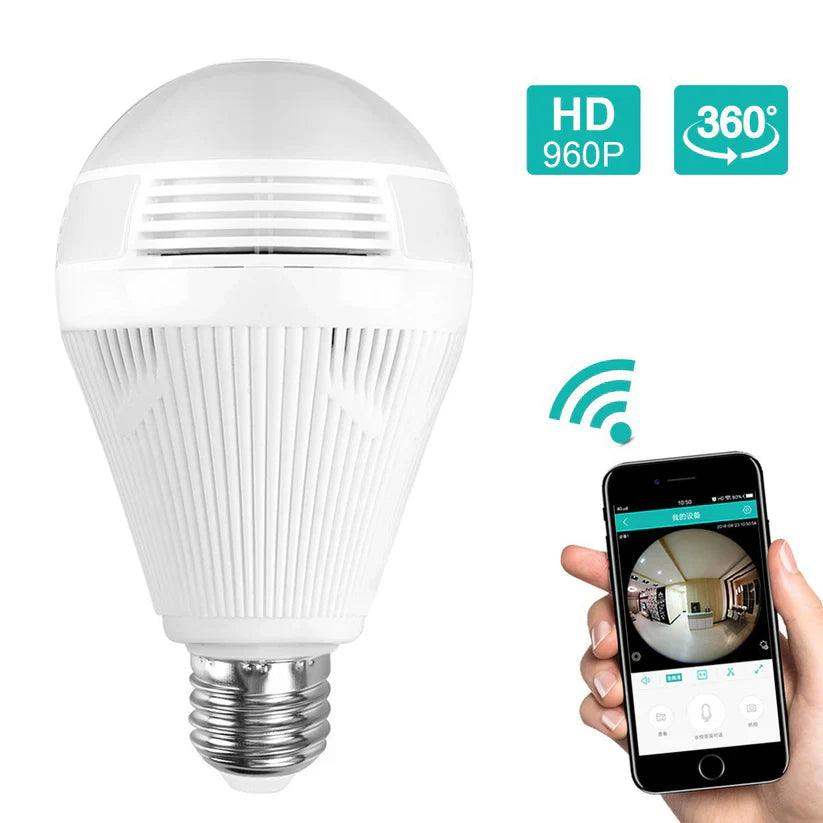 1080P Light Camera Panoramic Bulb Wifi Smart Led Bulb Light Camera-Aldronix