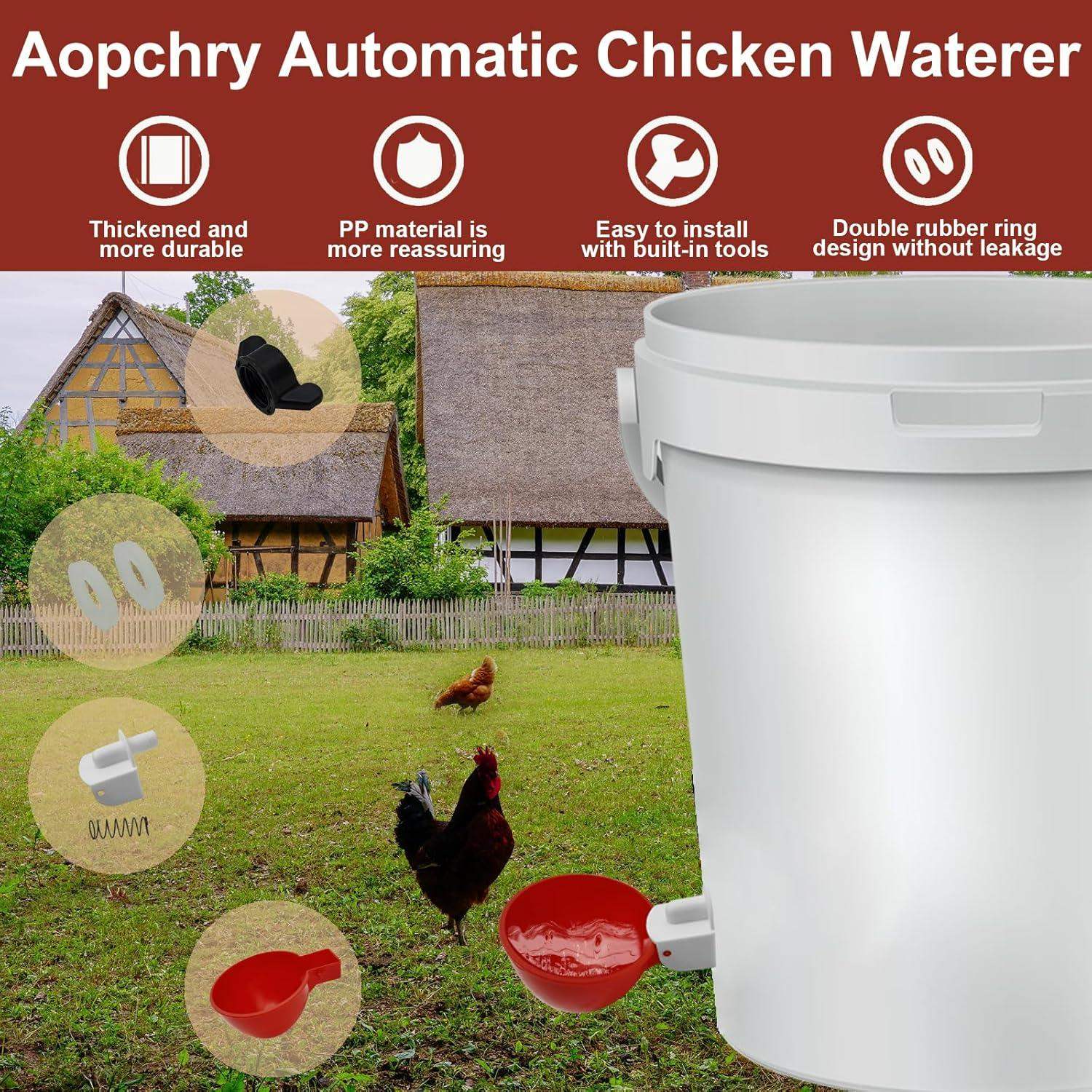 10 Pcs Chicken Waterer-Aldronix