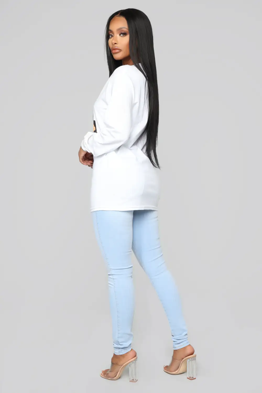 Classic Mid Rise Skinny Jeans - Light Blue Wash-Aldronix
