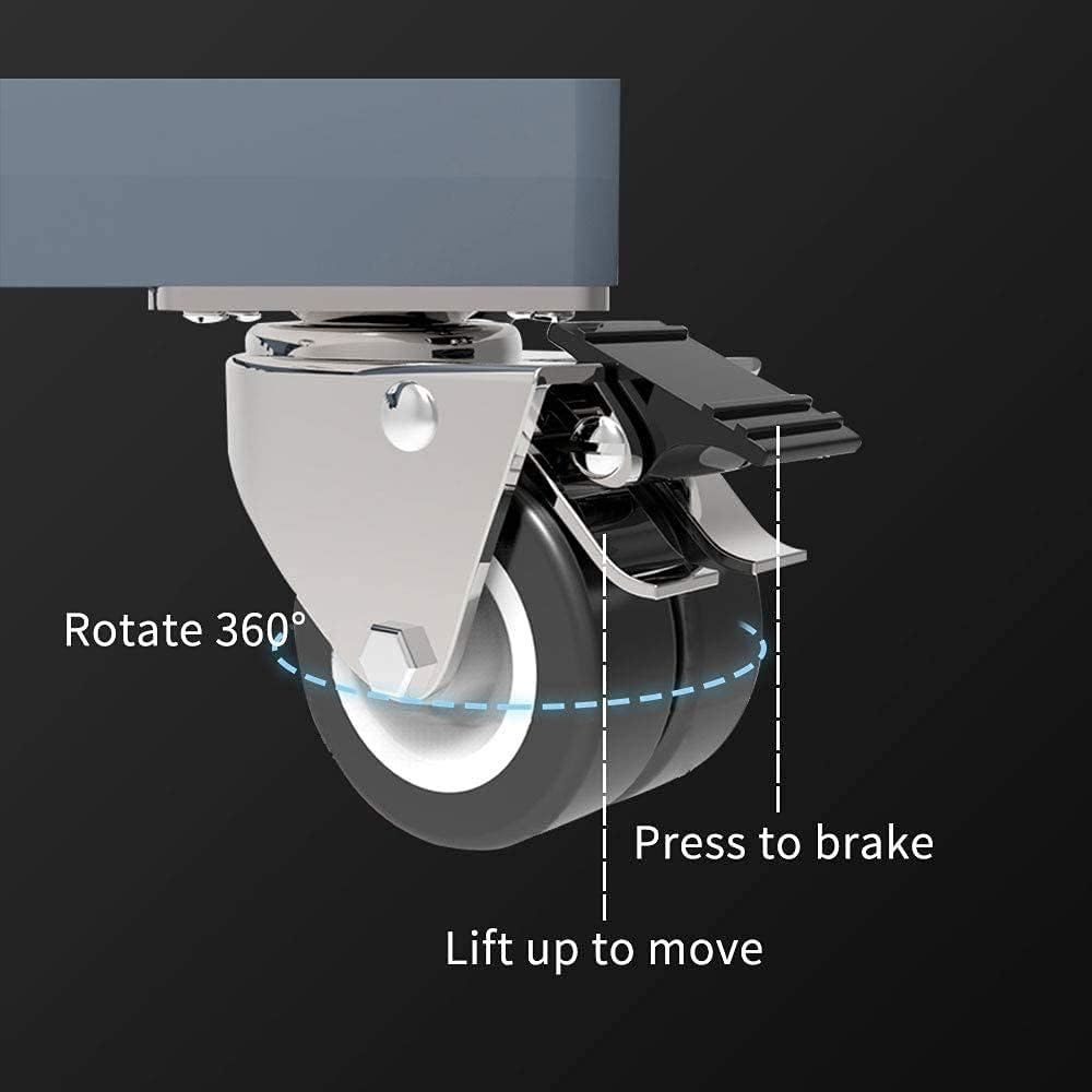 Washing Machine Base Frame with Wheels, Refrigerator Refrigerator Plate, Furniture Roller Guide, Adjustable 45-72 cm, Bear Load 700 kg, Stable and Non-Slip, for Washing Machines, Dryers-Aldronix