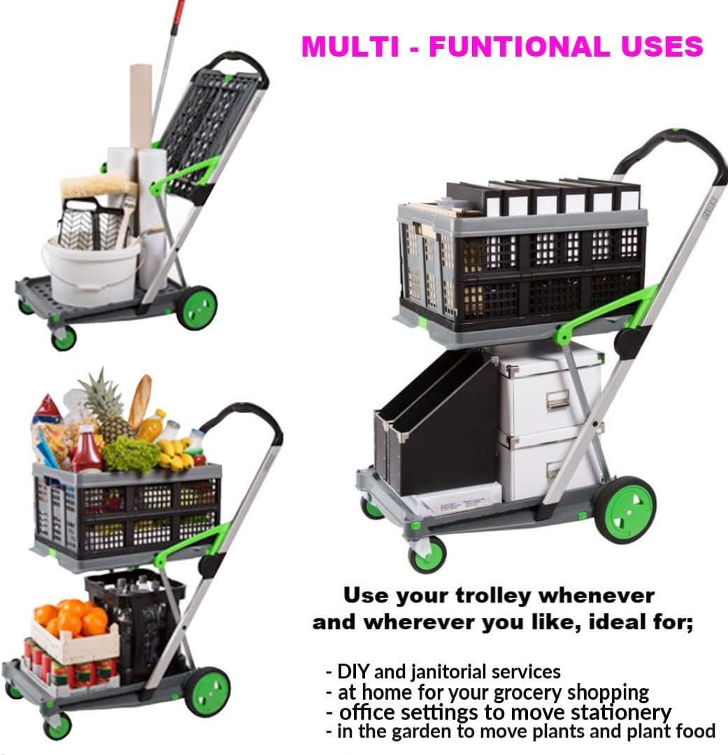Multi Use Functional Collapsible Carts （include one storage crate）-Aldronix