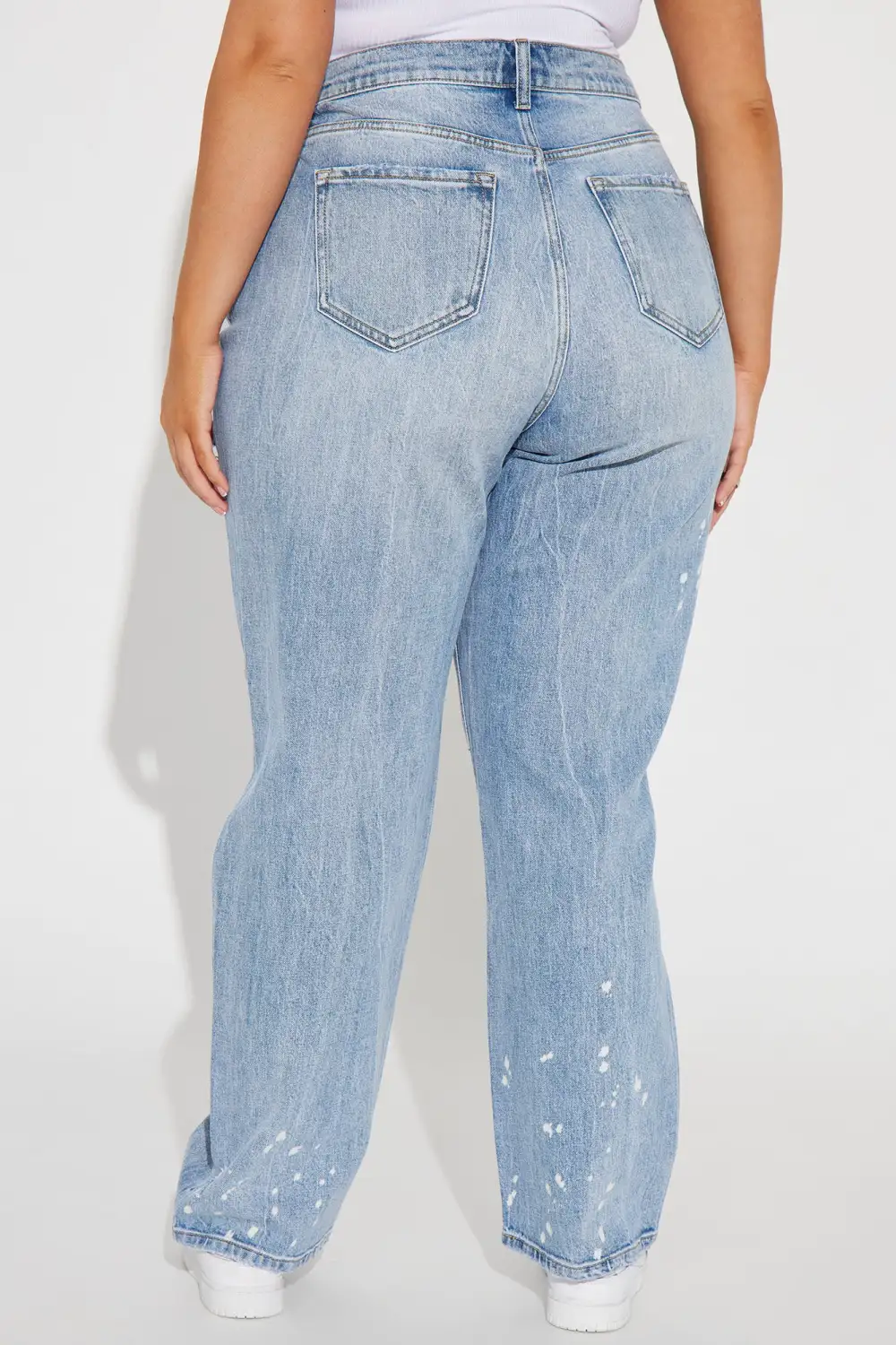 High School Sweetheart 90's Straight Leg Dad Jeans - Vintage Blue Wash-Aldronix