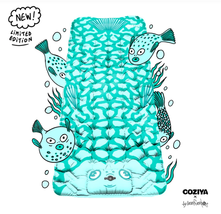 Inflatable sleeping mat with storage bag, ergonomic inflatable camping mat-Aldronix