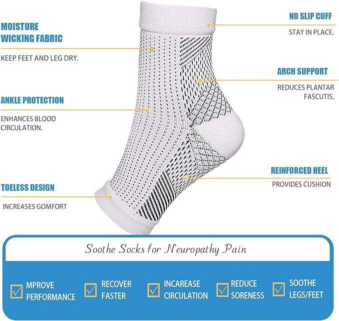 4 Pairs of Premium Therapy Socks For Men and Women-Aldronix