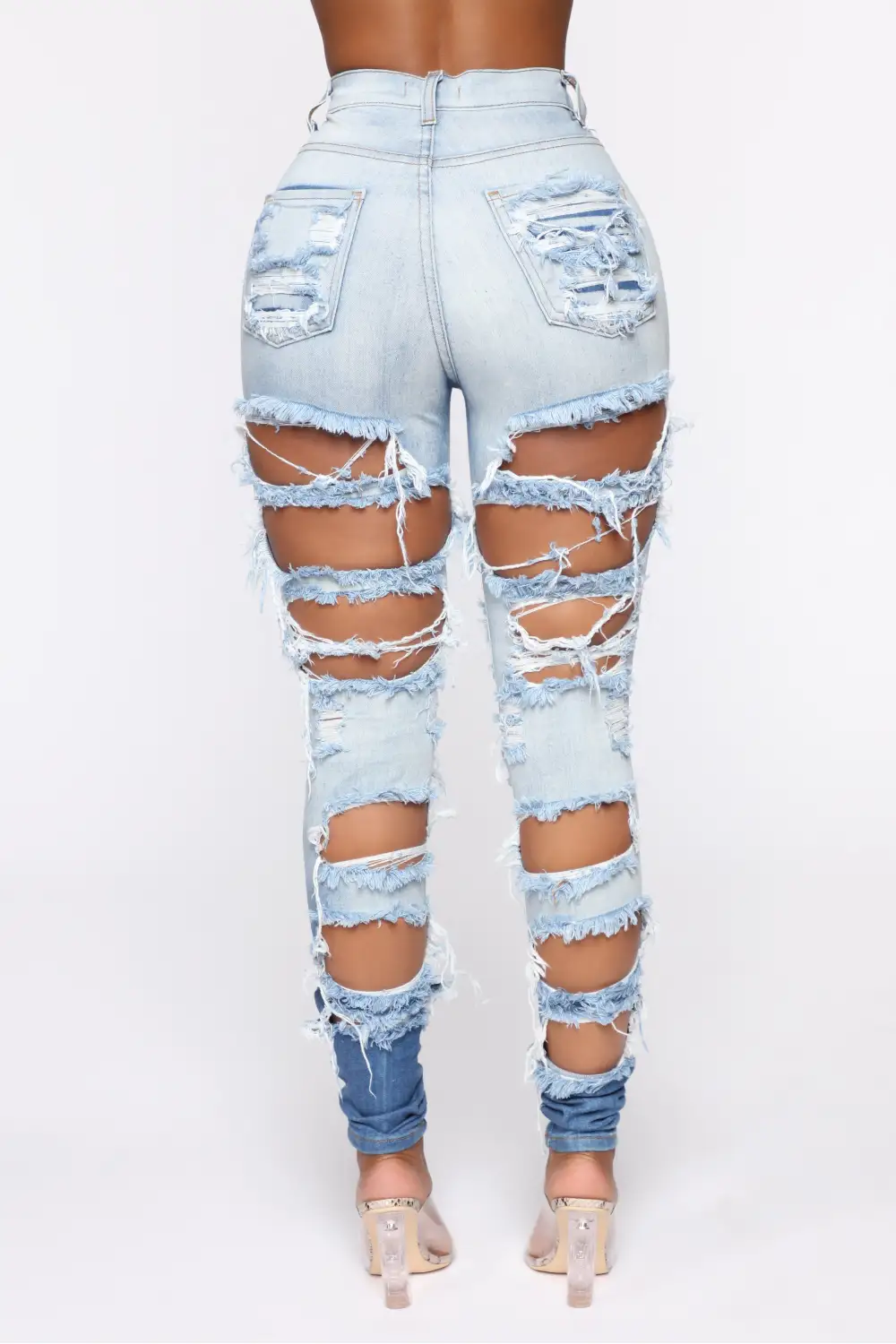 Cheap Thriller High Rise Jeans - Blue-Aldronix