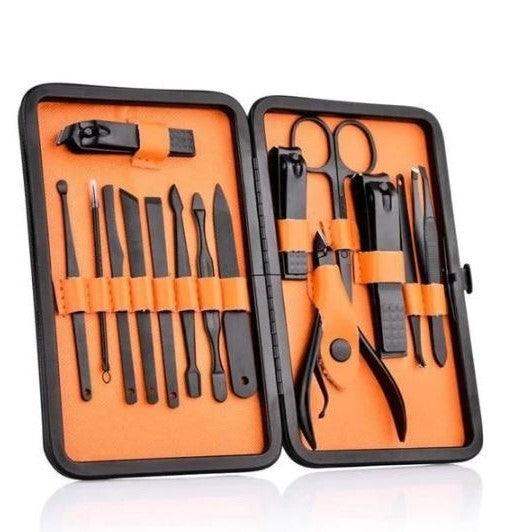 15 Piece Professional Manicure Set With Travel Case-Aldronix