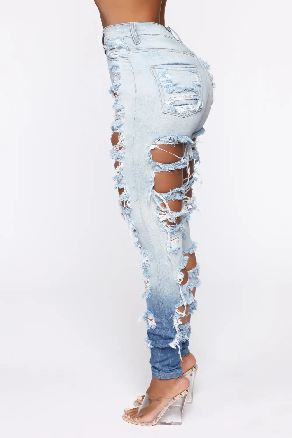 Cheap Thriller High Rise Jeans - Blue-Aldronix