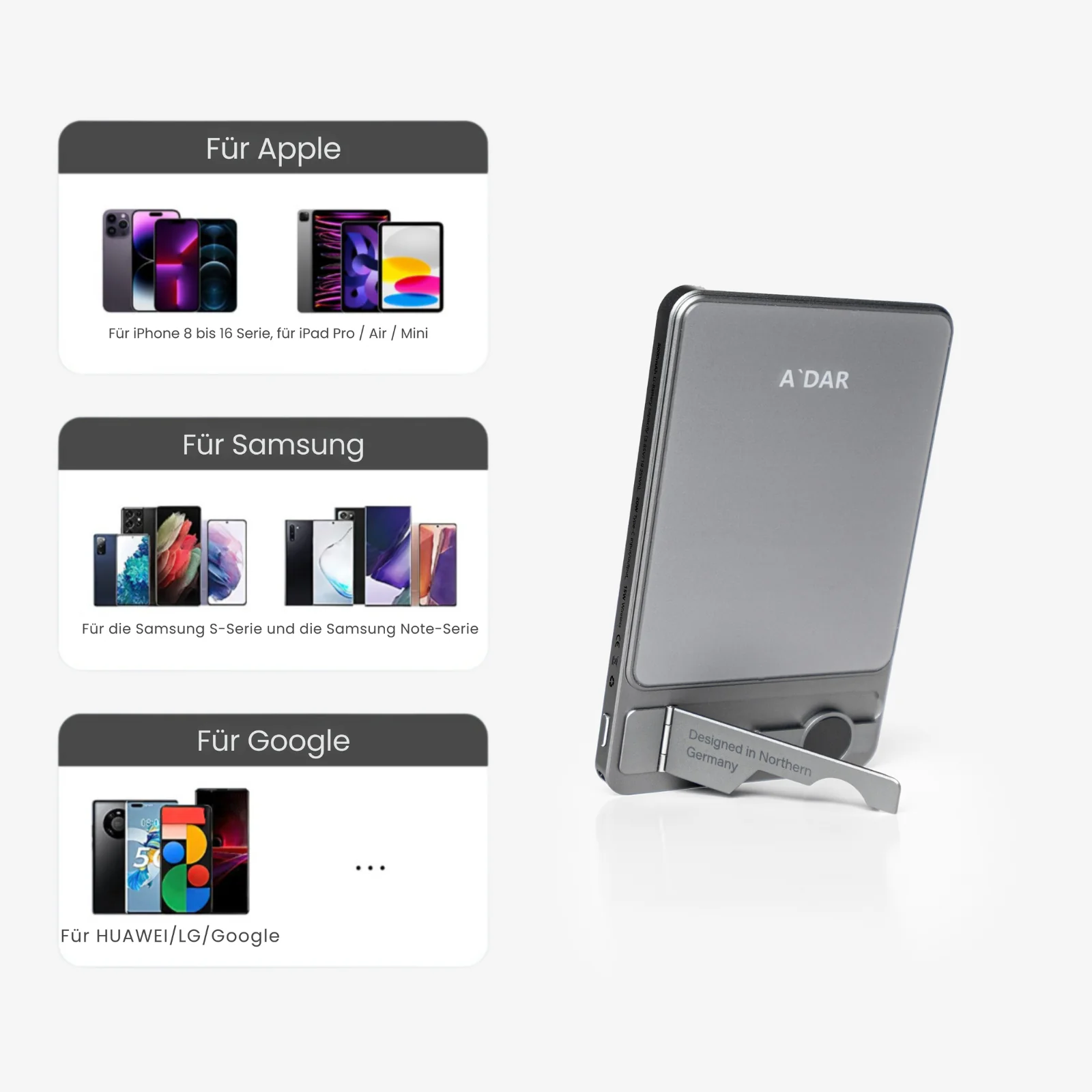 Magnetic Power Bank with Overheating Protection + Slim Charge-Aldronix