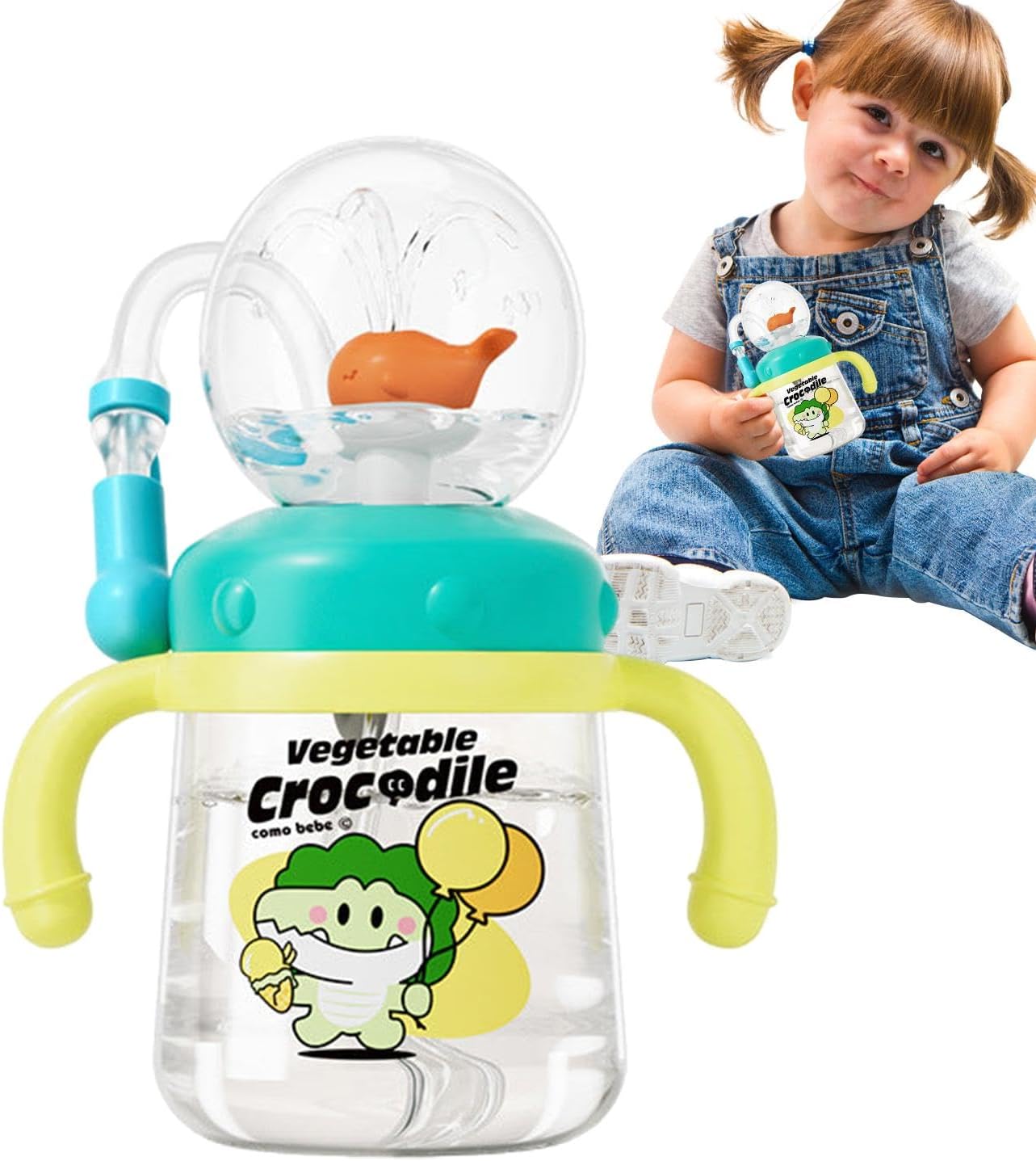 Sippy Cup | Spray Feature Drinking Water Bottle Cup-Aldronix
