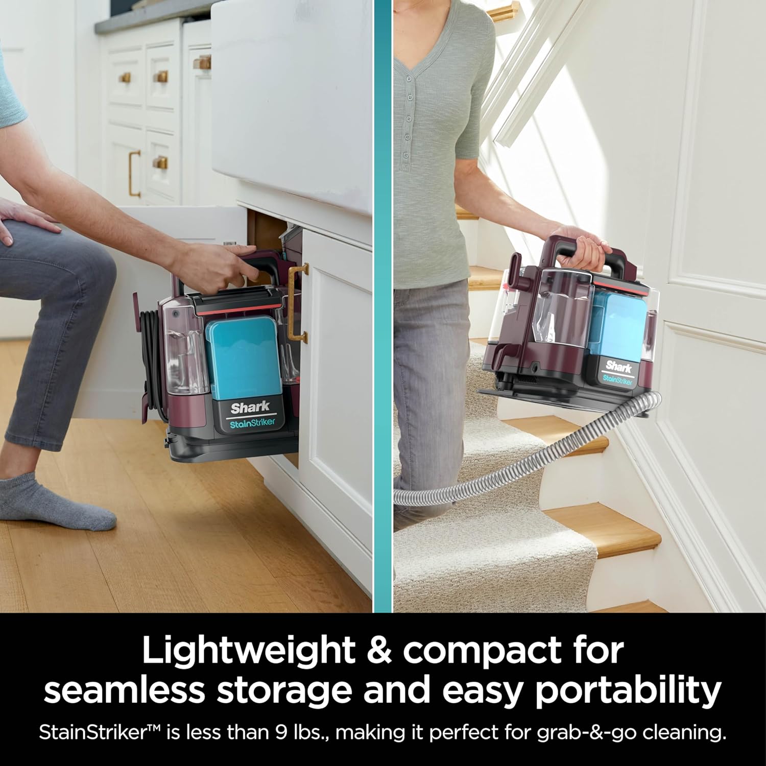 PX201 StainStriker Portable Carpet & Upholstery Cleaner, Spot, Stain, & Odor Eliminator, 3 Attachments, Perfect for Pets, Carpet, Area Rugs, Couches, Upholstery, Cars & More, White-Aldronix