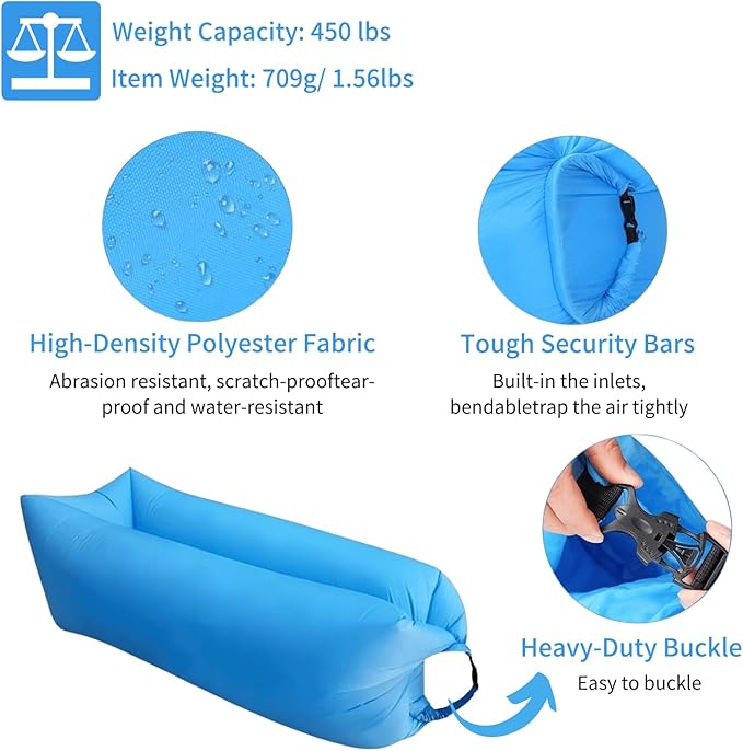 Inflatable Lounger Air Sofa Hammock-Aldronix