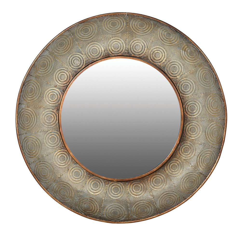 Round Filagree Wall Mirror-Aldronix