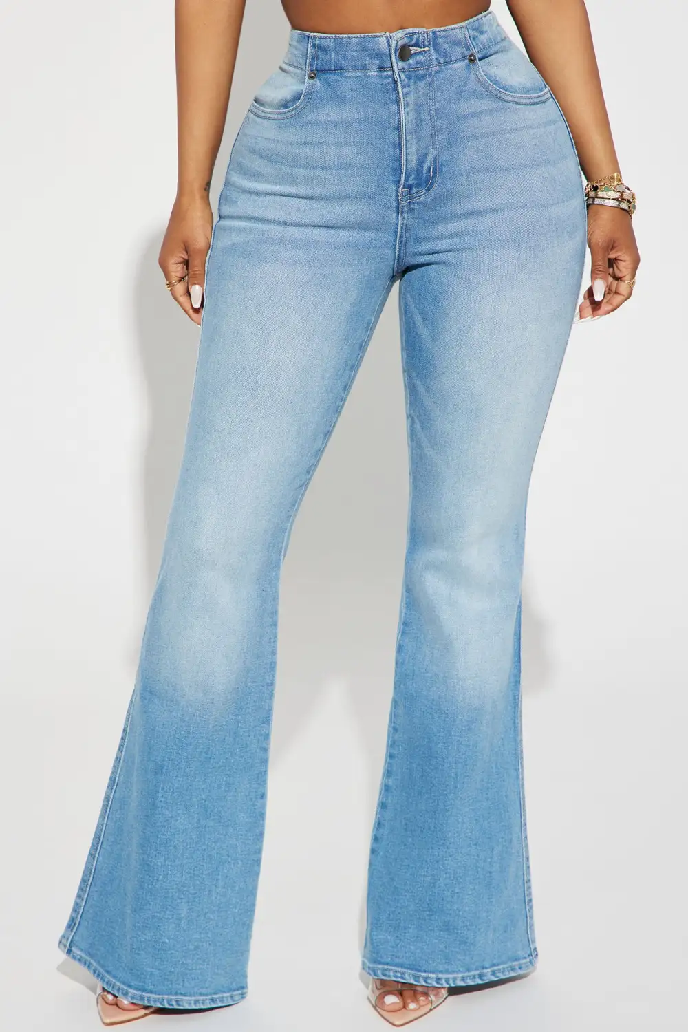 Houston Lace Up Bootcut Jean - Medium Wash-Aldronix