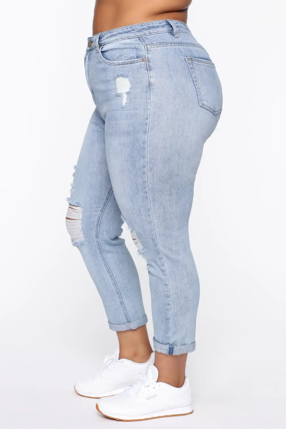 Keep Coming Back Boyfriend Jeans - Light Blue Wash-Aldronix