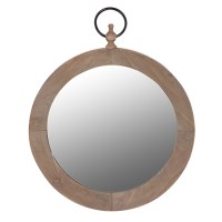Wooden Refectory Mirror-Aldronix