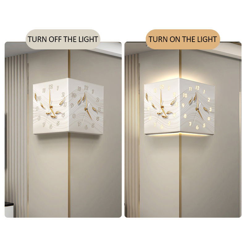 Flower wall clock decoration art lamp LED-Aldronix