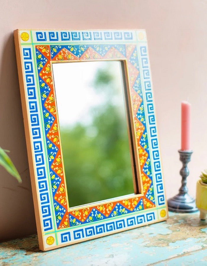Hand Painted Fruity Mirror-Aldronix