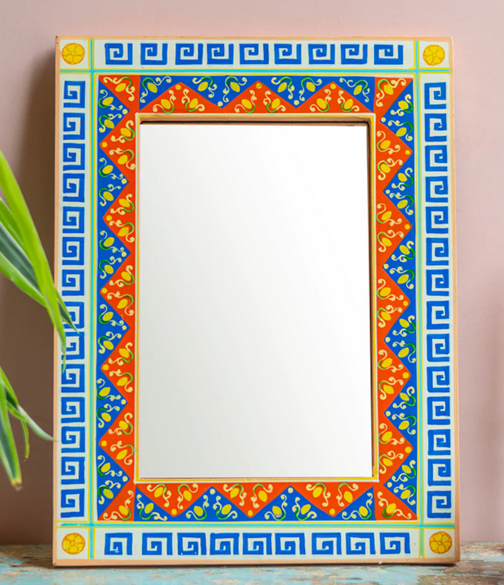 Hand Painted Fruity Mirror-Aldronix
