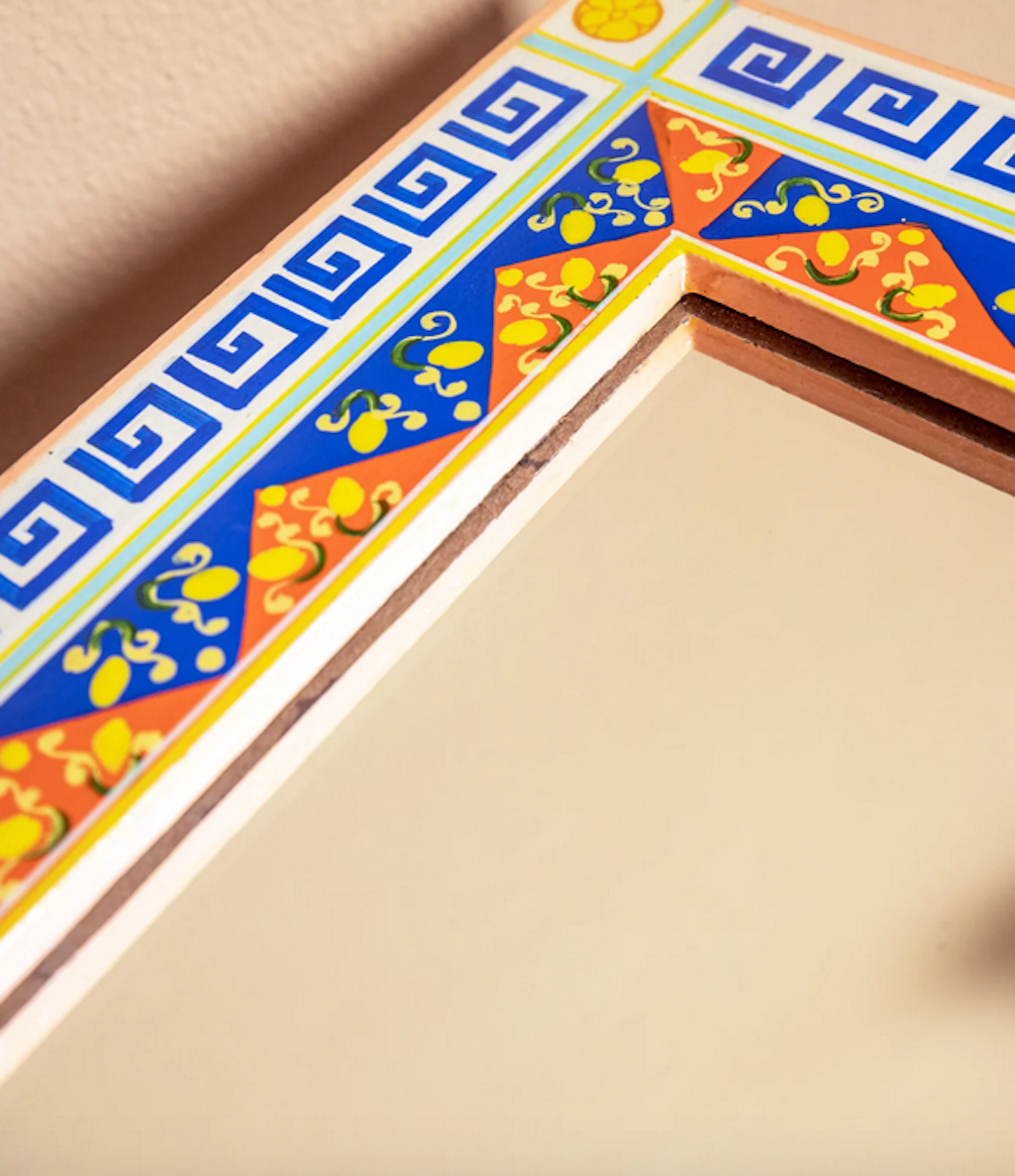 Hand Painted Fruity Mirror-Aldronix